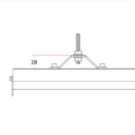 Staffa a Cappello da 25 mm per Binario Rio (Copia)